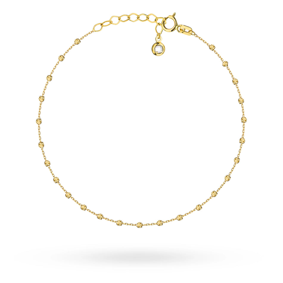 Goldarmband mit Perlen