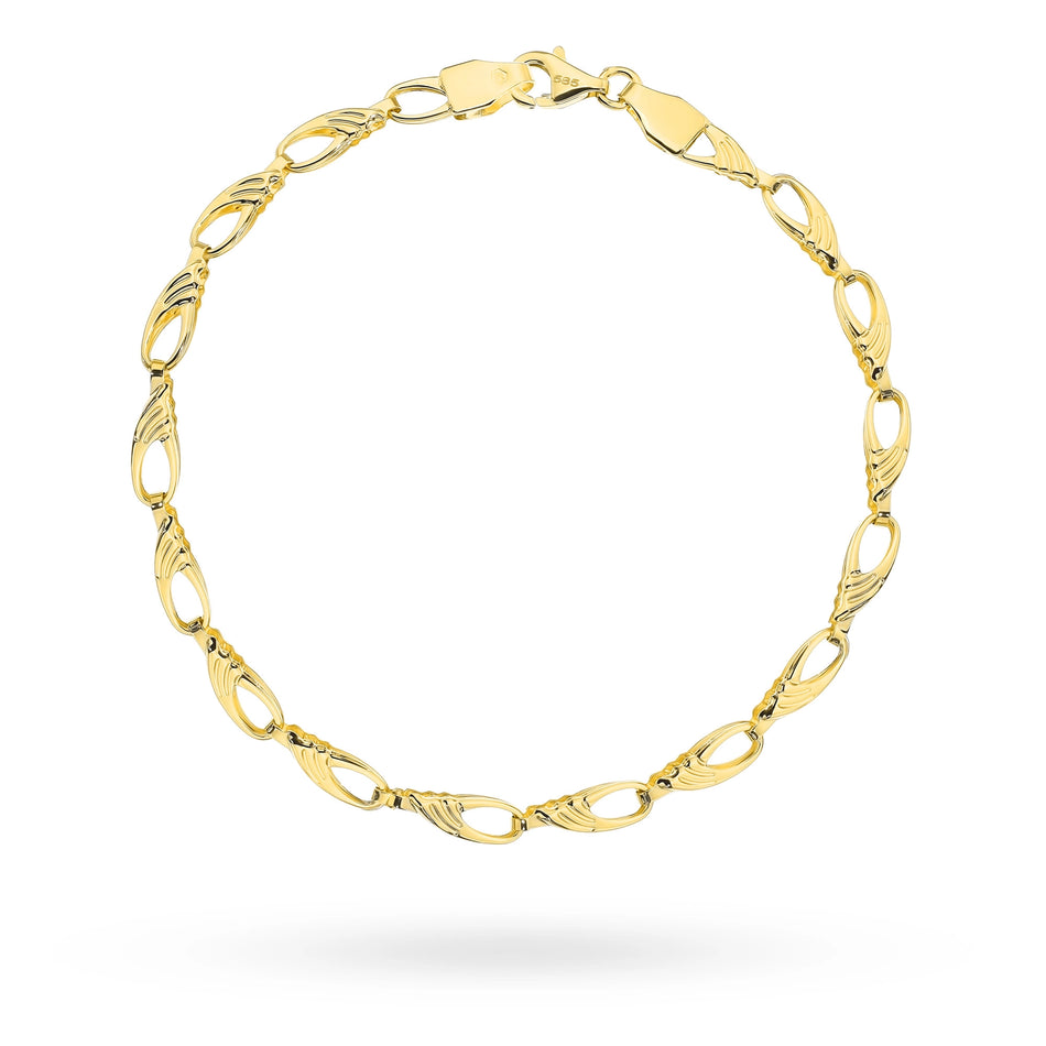 Zlatý náramok s kvapkami a slzami