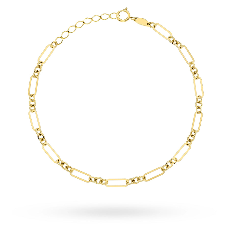 Zlatý náramek se dvěma pleteními