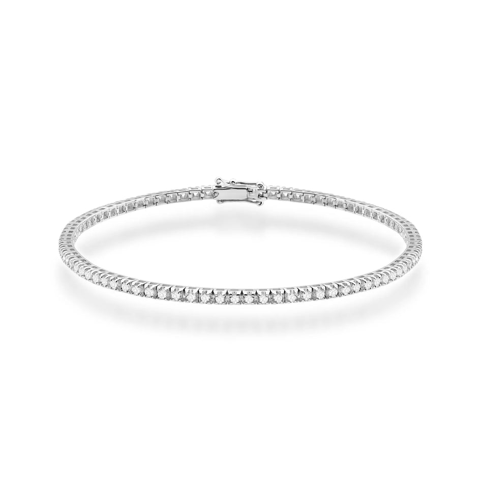 Gold Tennisarmband Set mit 1,204 ct Laborgezüchteten Diamanten