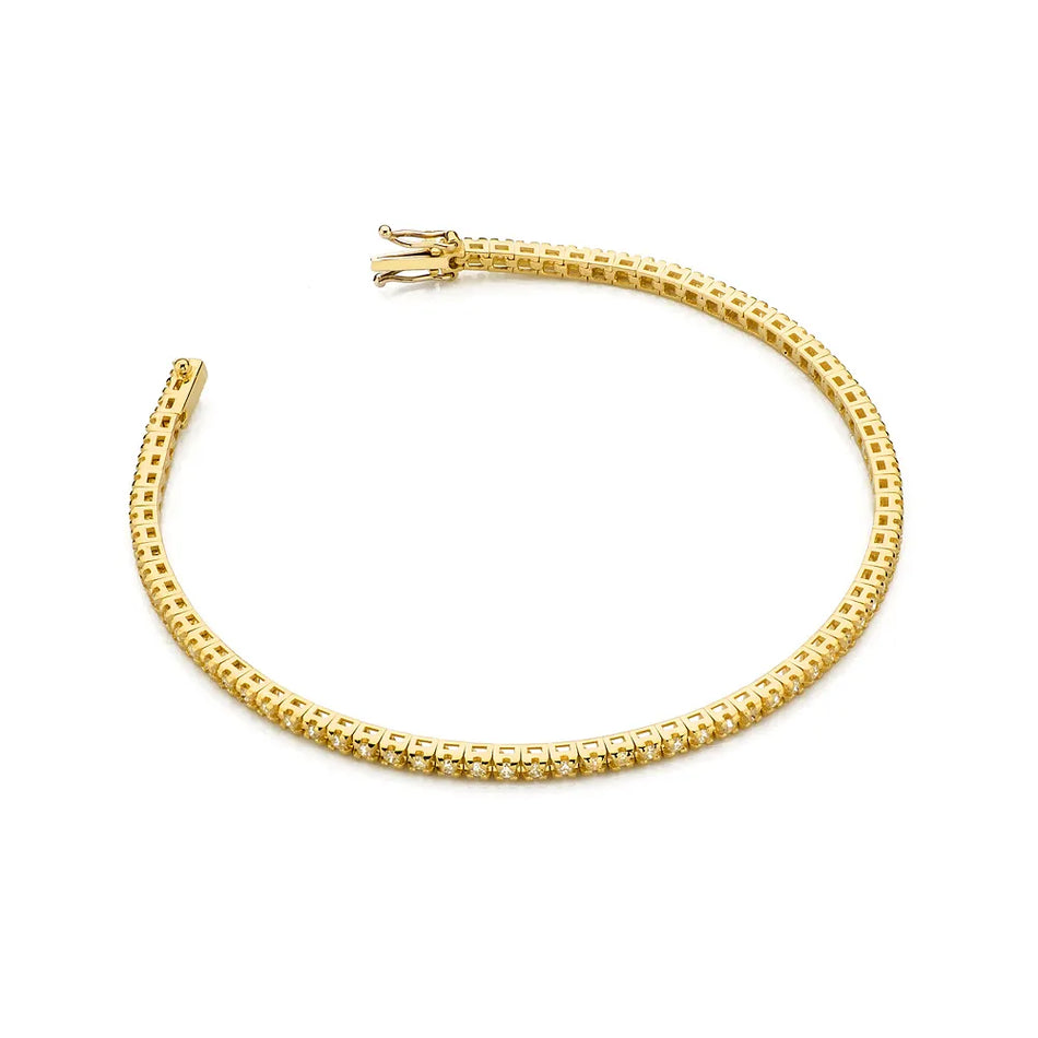 Gold Tennisarmband Set mit 1,073 ct Diamanten