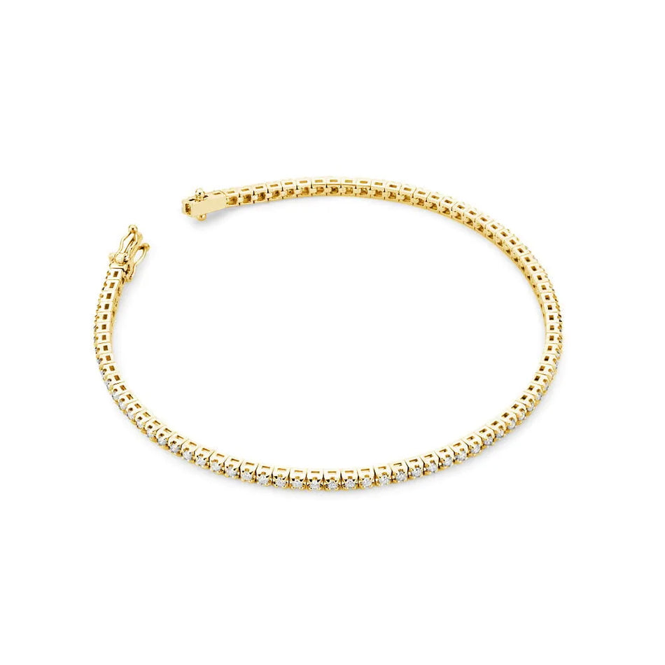 Gold Tennisarmband Set mit 1,204 ct Diamanten