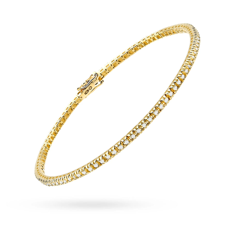 Gold Tennisarmband Set mit 0,505 ct Laborgezüchteten Diamanten
