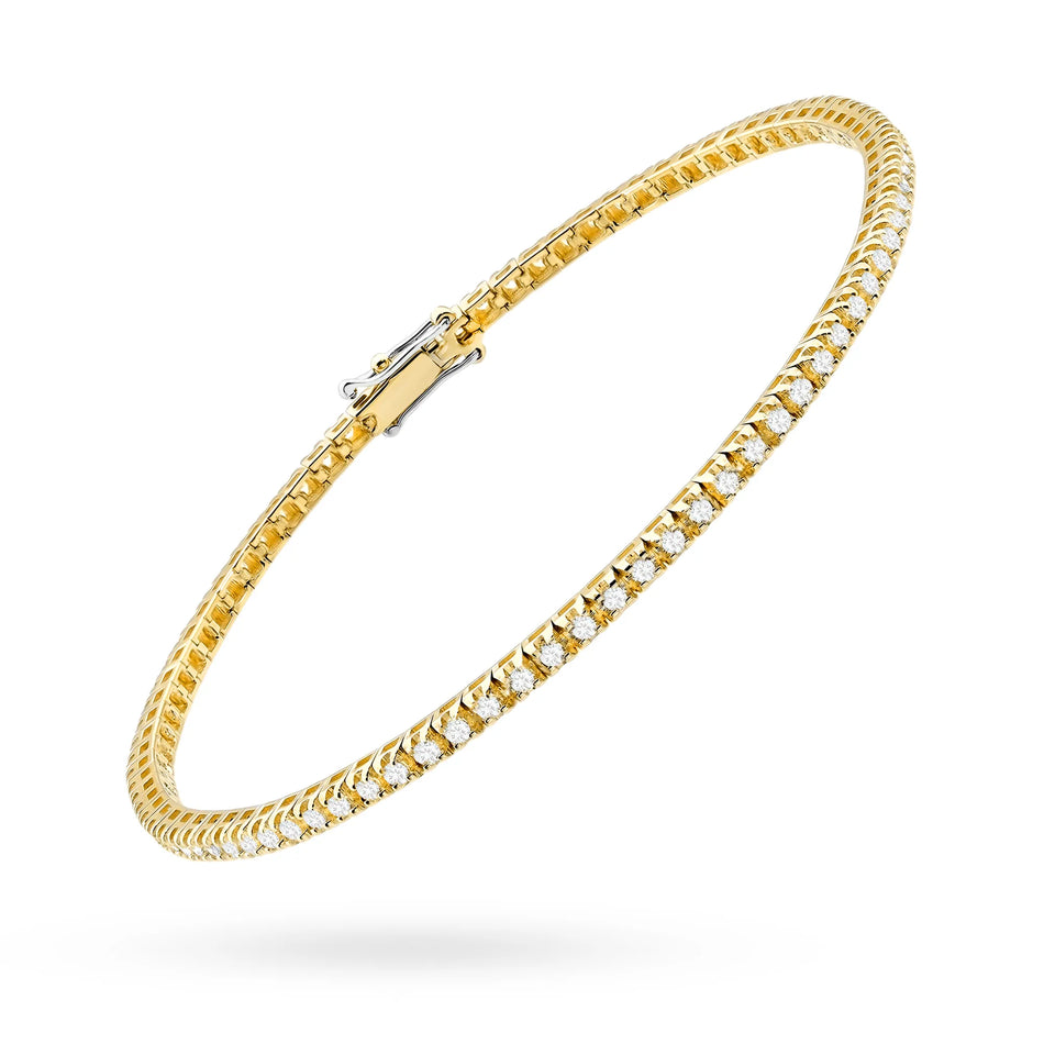 Gold Tennisarmband Set mit 1,204 ct Laborgezüchteten Diamanten