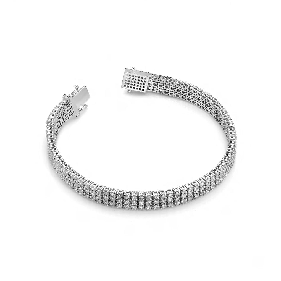 Gold Bracelet Set with 4.44ct Diamonds