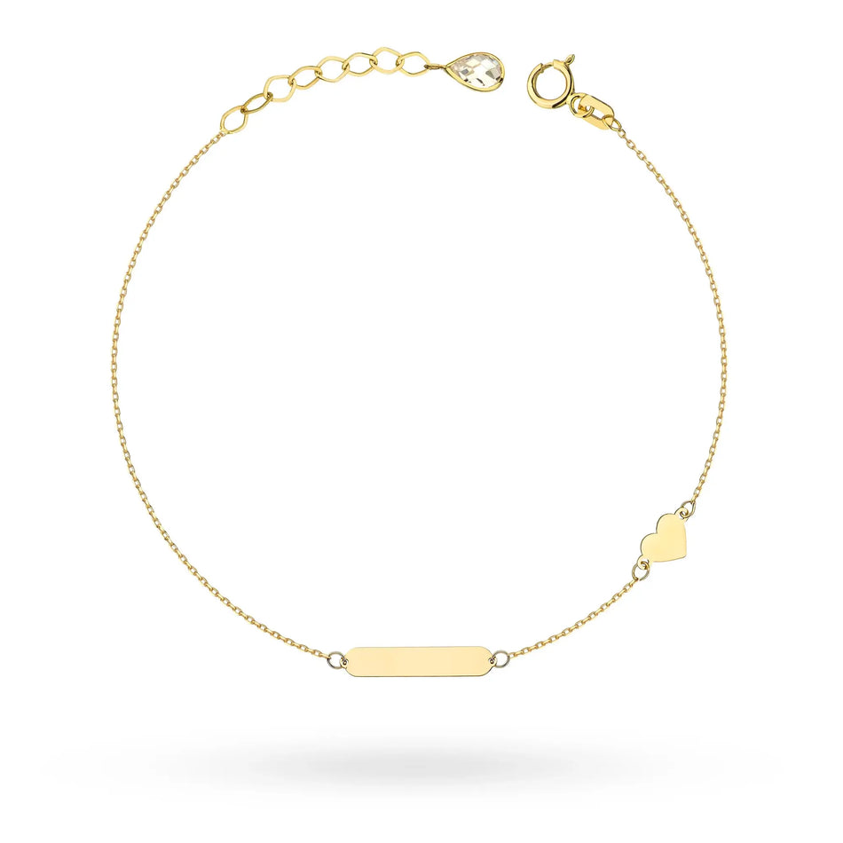 Kinder Goldarmband mit Herz