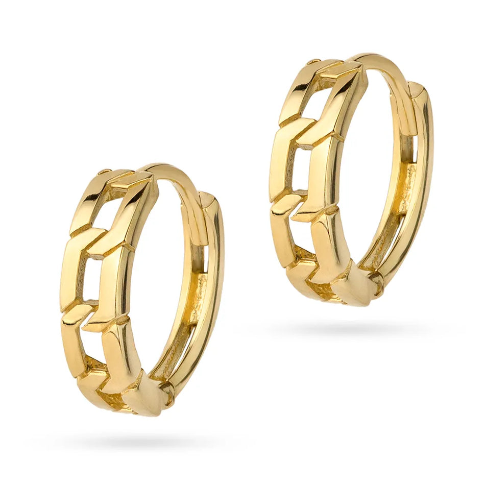 Zlaté kruhové zásuvacie náušnice kruhy