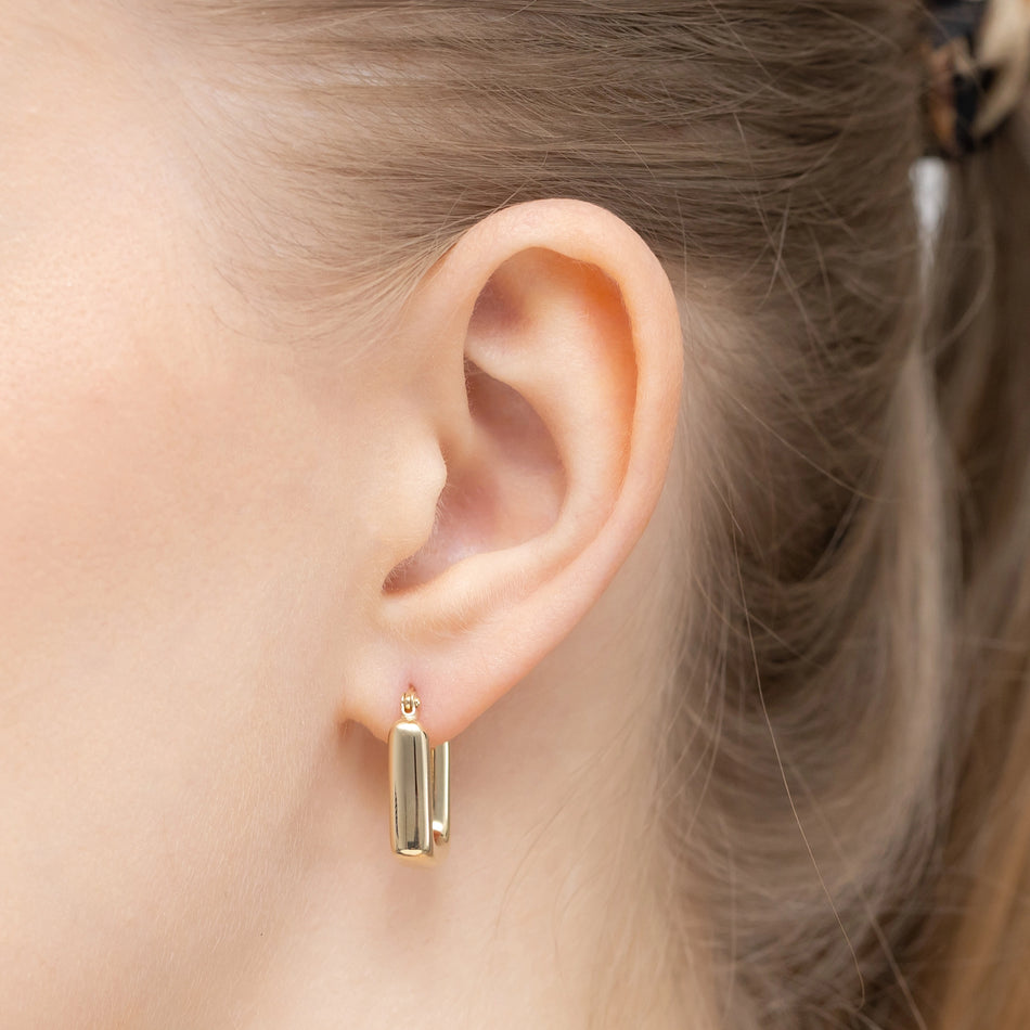 Goldohrringe mit Englischverschluss