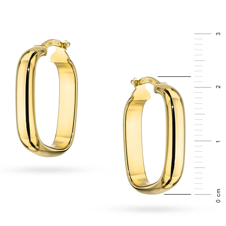 Goldohrringe mit Englisch-Verschluss