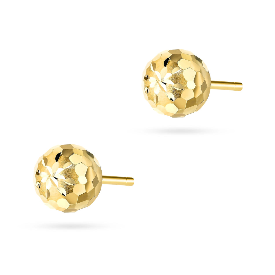 Gold Stud Earrings Flower