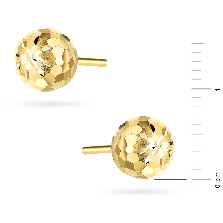 Gold Stud Earrings Flower