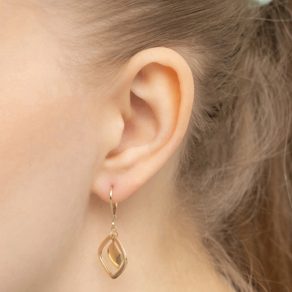 Goldohrringe mit Englisch-Verschluss