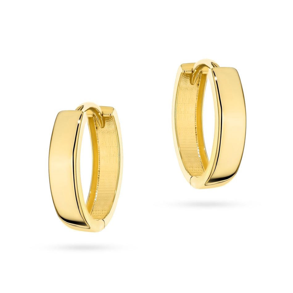 Gold Earrings with English Clasp