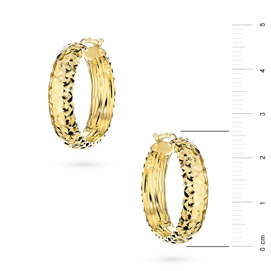 Zlaté náušnice s Anglickým zapínáním