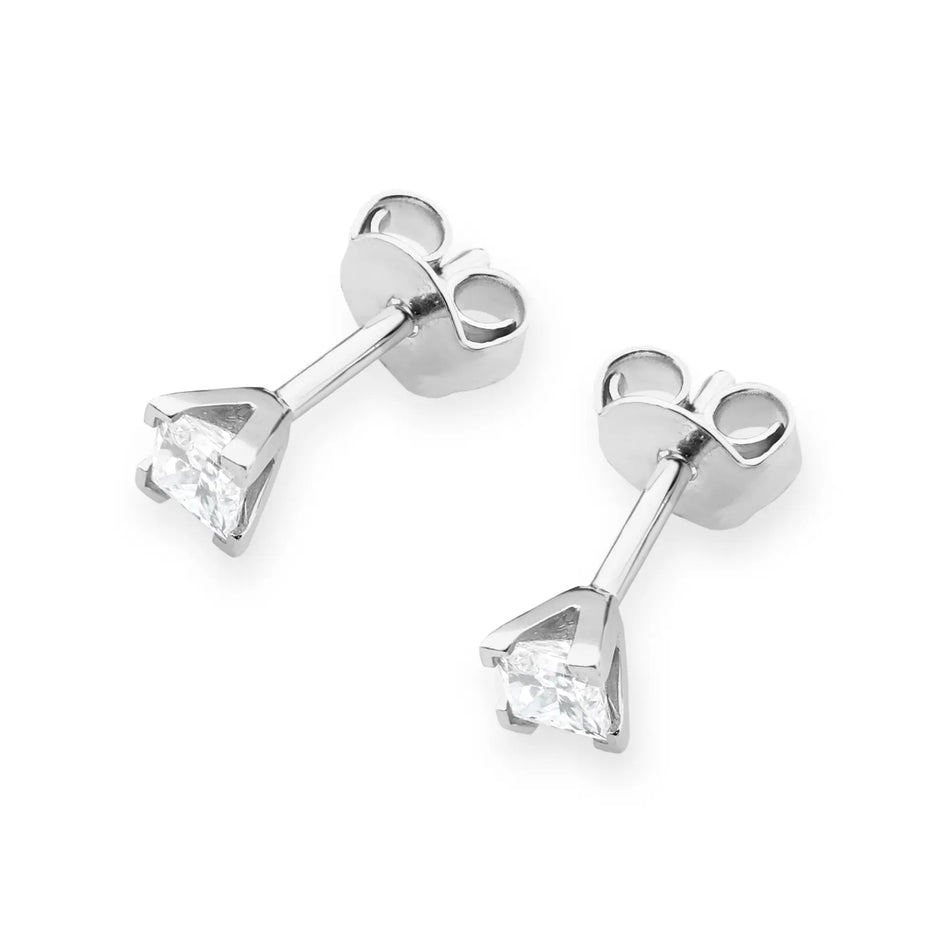 Goldohrringe mit 0,15 ct Diamanten