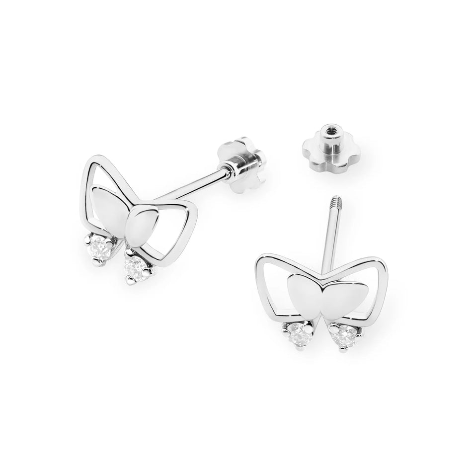 Zlaté náušnice s diamanty 0,08 ct