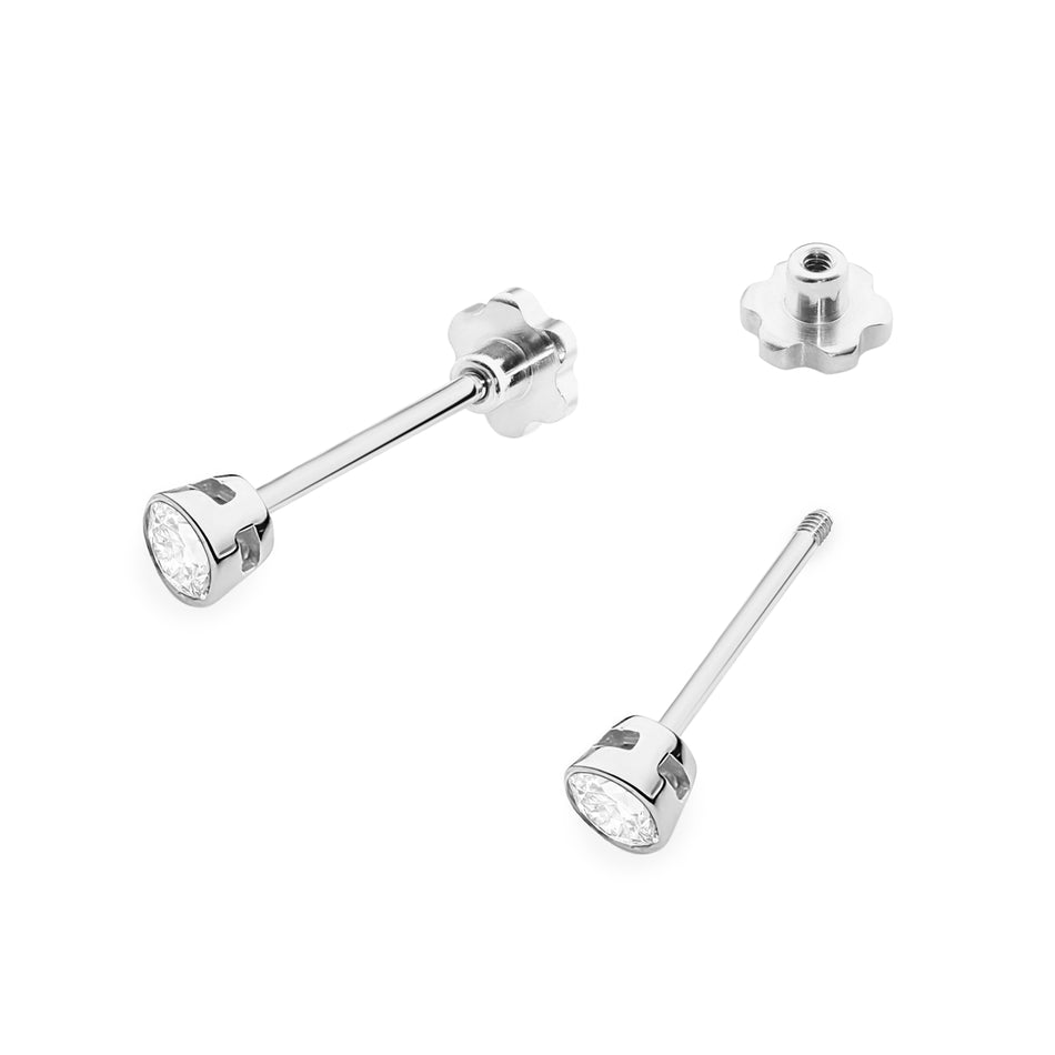 Zlaté náušnice s diamantmi 0,10 ct