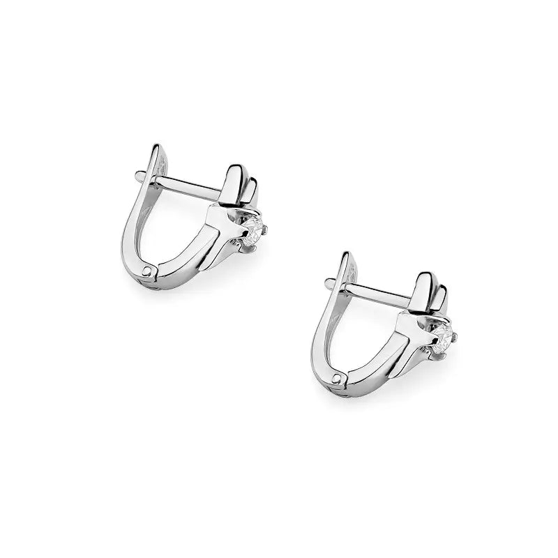 Zlaté náušnice s diamanty 0,10 ct