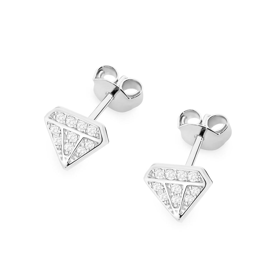 Zlaté náušnice s diamanty 0,10 ct