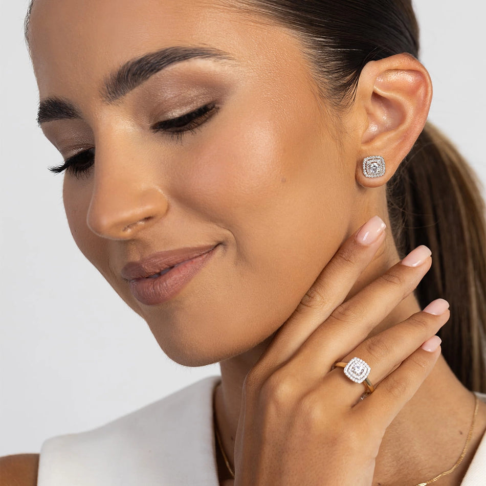 Zlaté náušnice s diamanty 0,30 ct a 0,40 ct