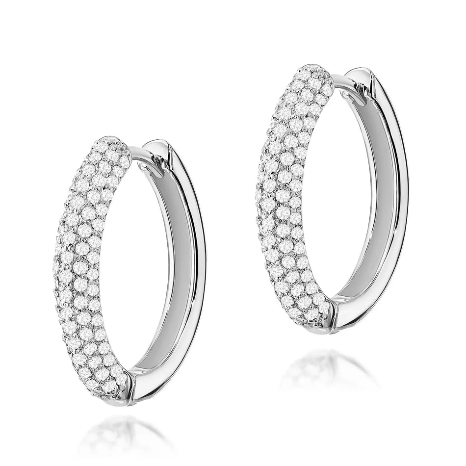 Gold Earrings with 0.83ct Diamonds