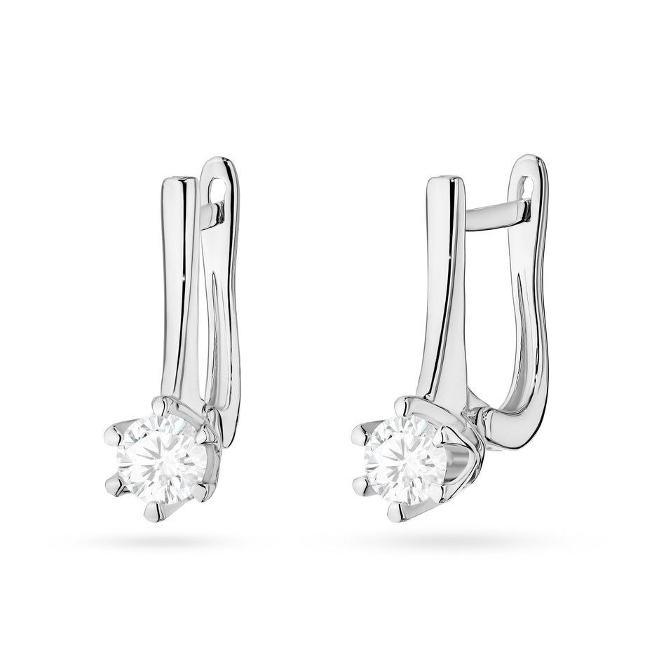 Zlaté náušnice s 0,30ct laboratorně pěstovanými diamanty