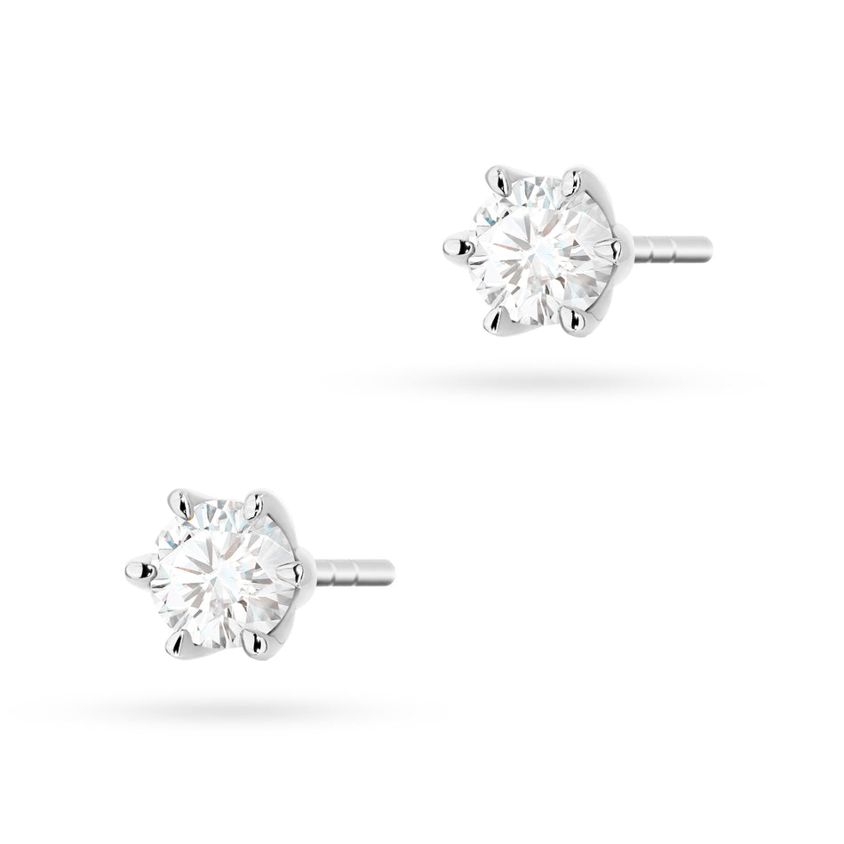 Gold Earrings with 2 x 0.30ct Diamonds
