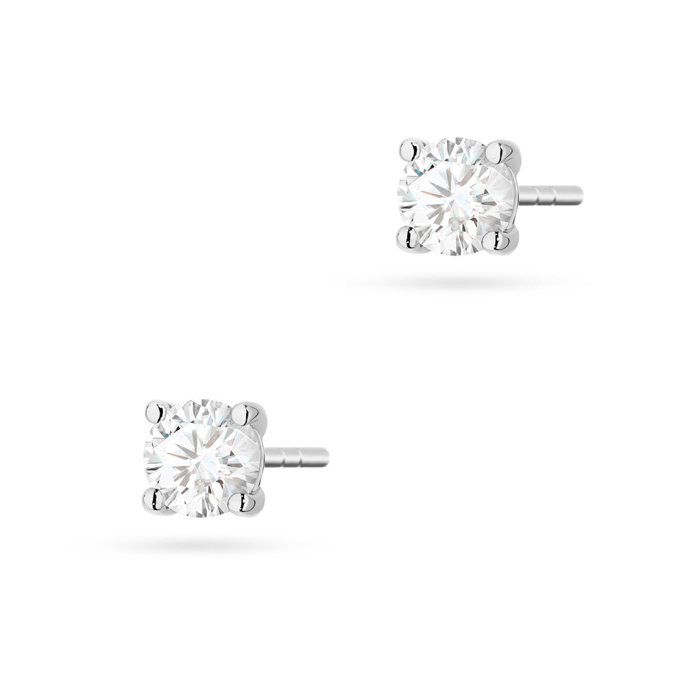 Gold Earrings with 2 x 0.30ct Diamonds