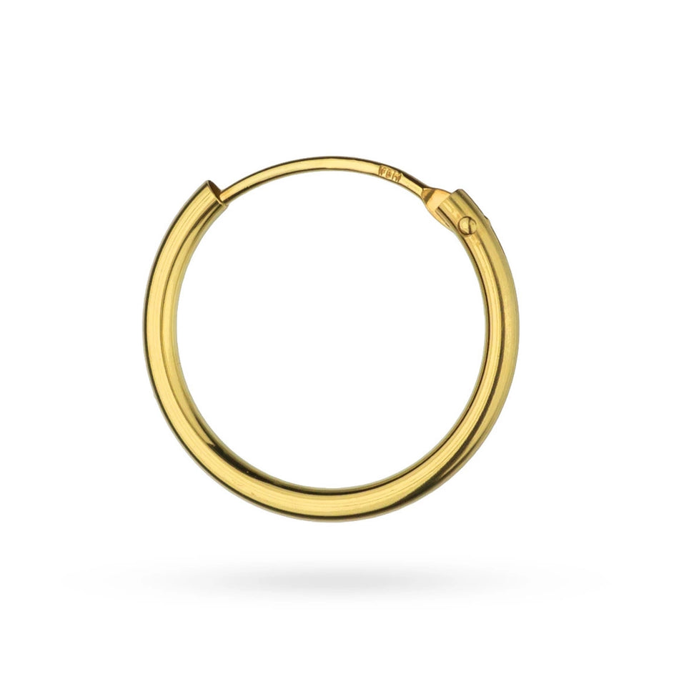 Gold Single  Creole Earring 1,5cm