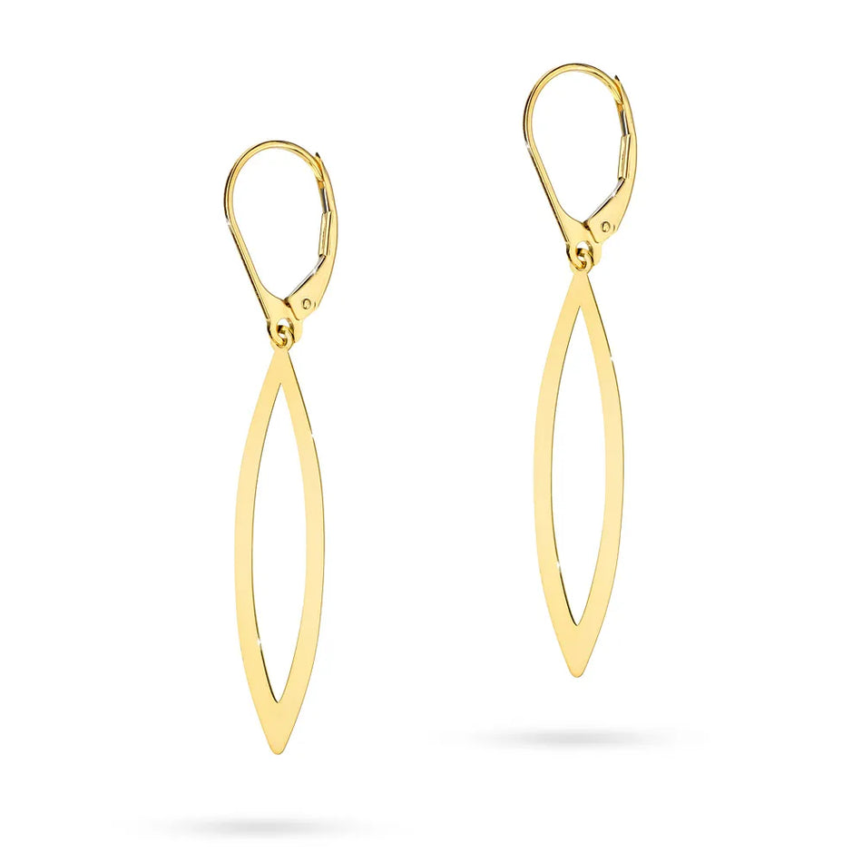 Gold English Clasp Earrings