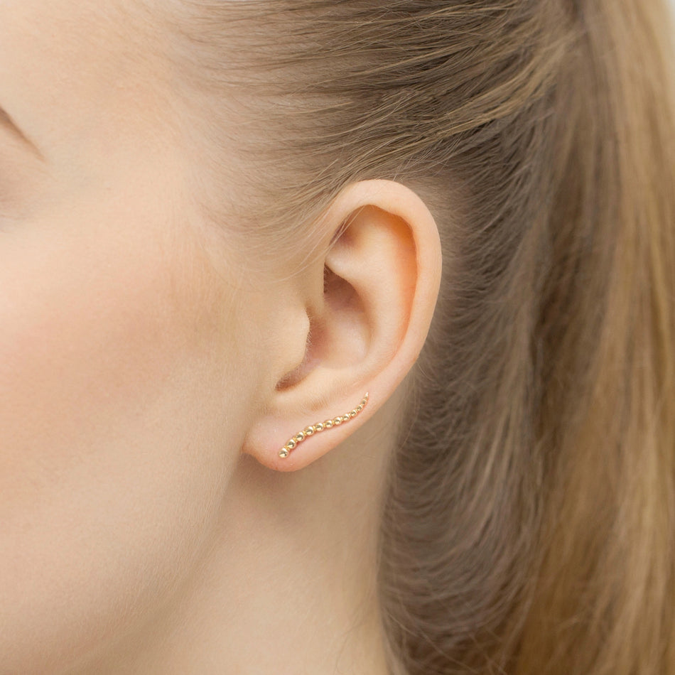 Gold Ear Cuff  Beads