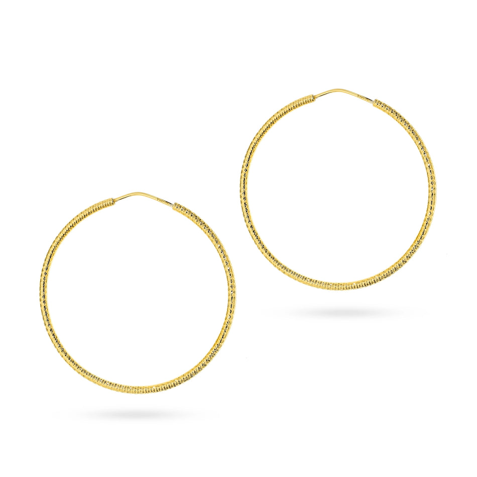 Stříbrný Kruhové zasouvací náušnice 25-45mm