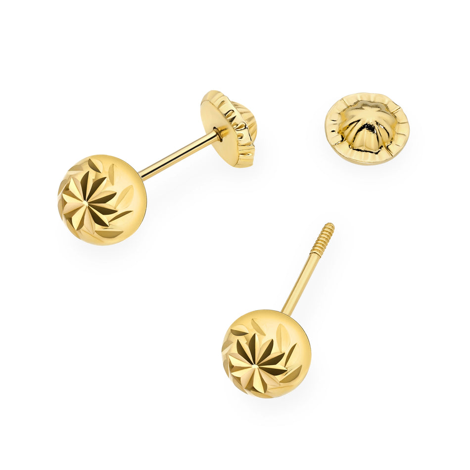Gold Stud Earrings
