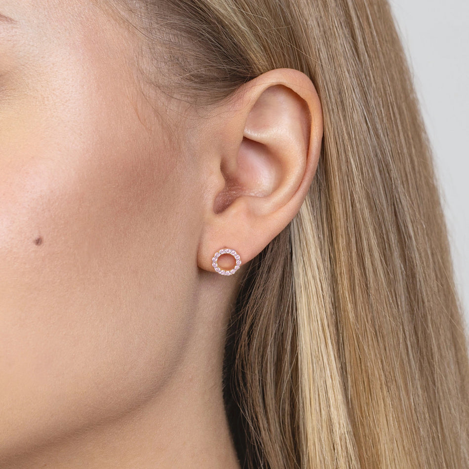 Zlaté puzety se zirkony