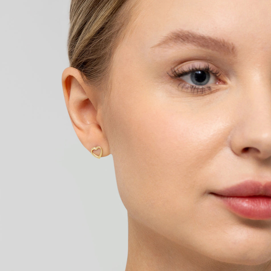 Zlaté puzeta náušnice