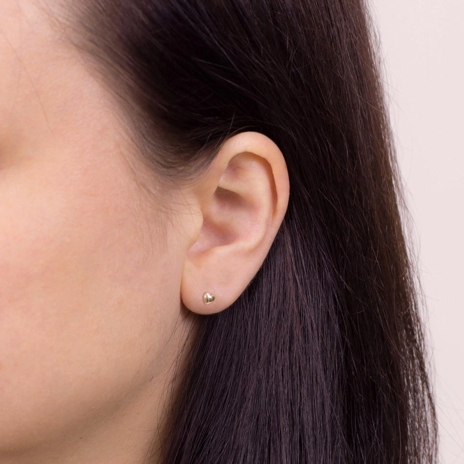 Dětské zlaté puzety náušnice