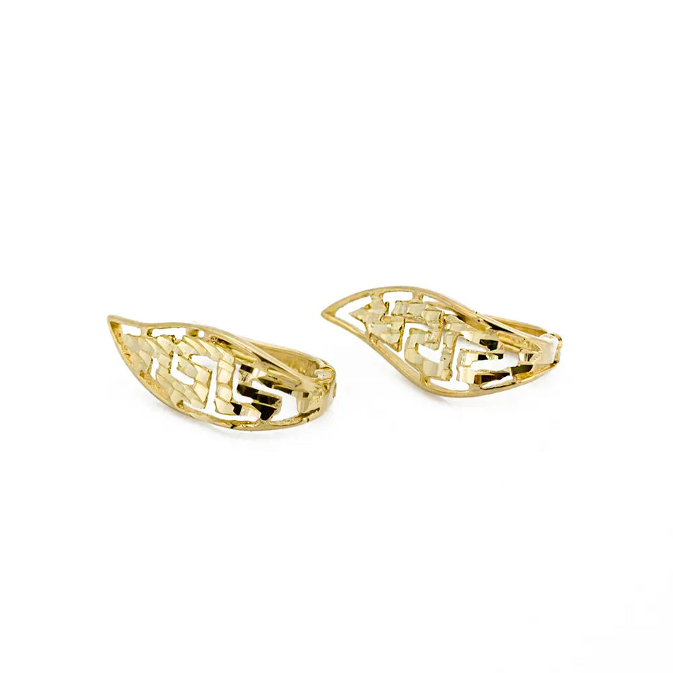 Gold English Clasp Earrings Drops