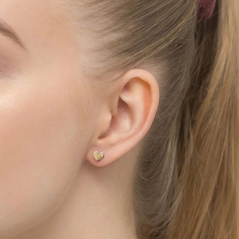 Dětské zlaté puzety se zirkony