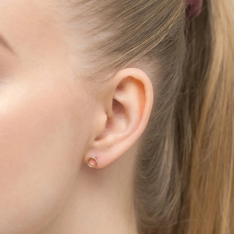 Zlaté puzeta náušnice