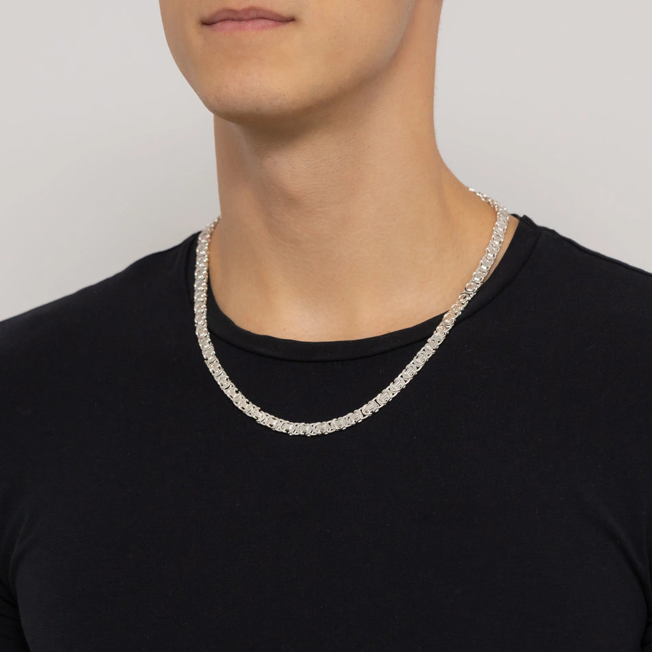 Herren Silber Königskette 6.8mm