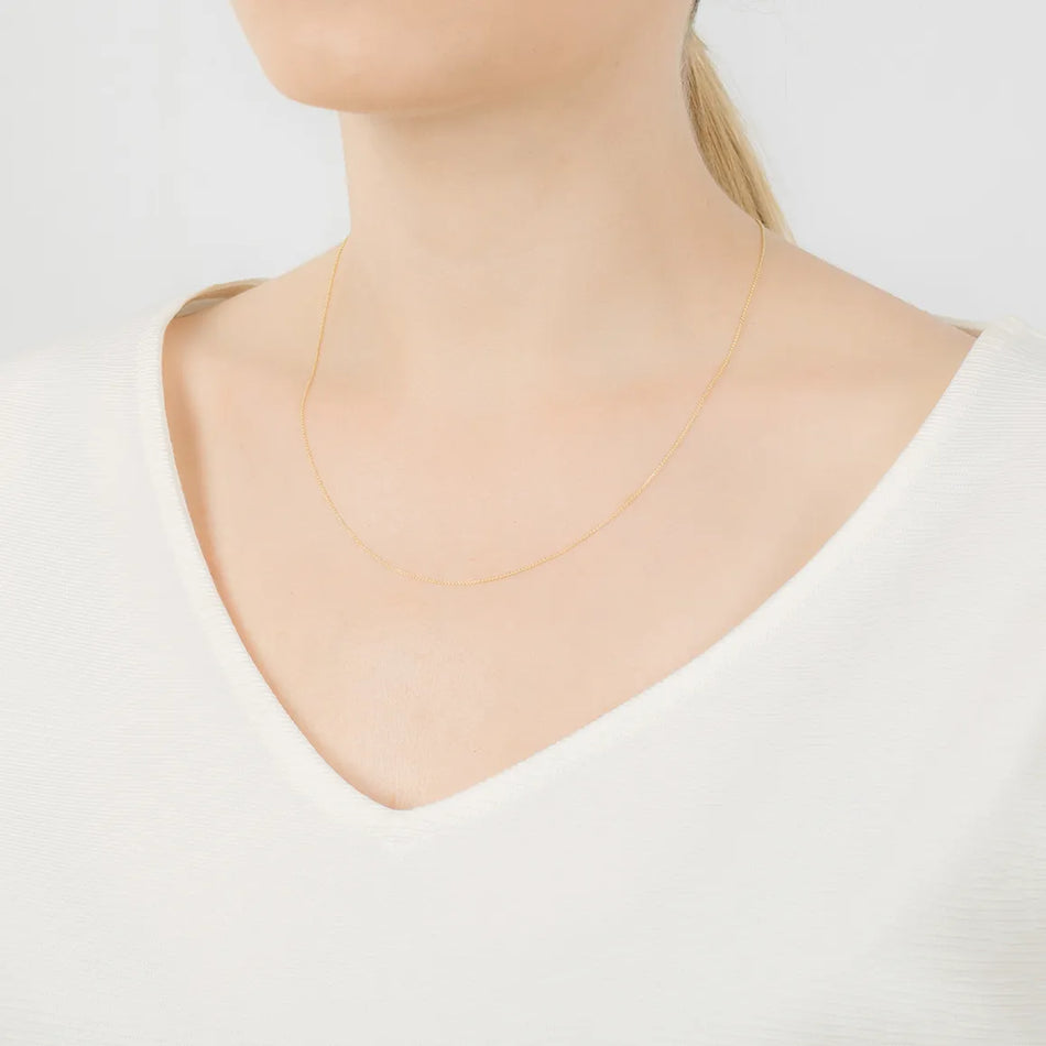 Gold Ankerkette 0,8mm