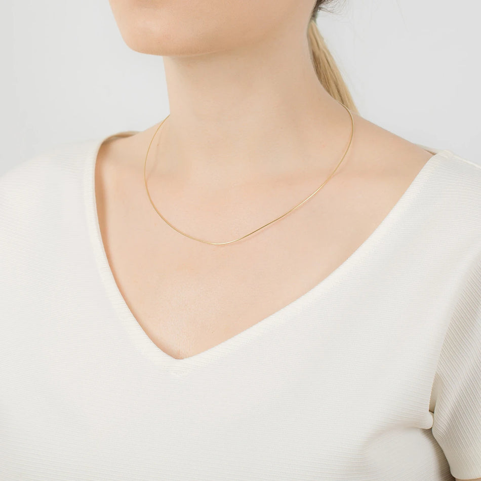 Gold Kordelkette 0,8mm