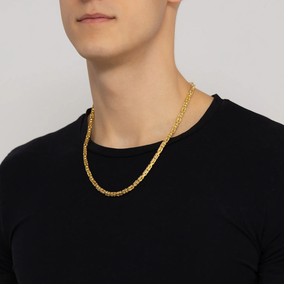 Men's Gold Chain Royal Byzantine 4.4mm