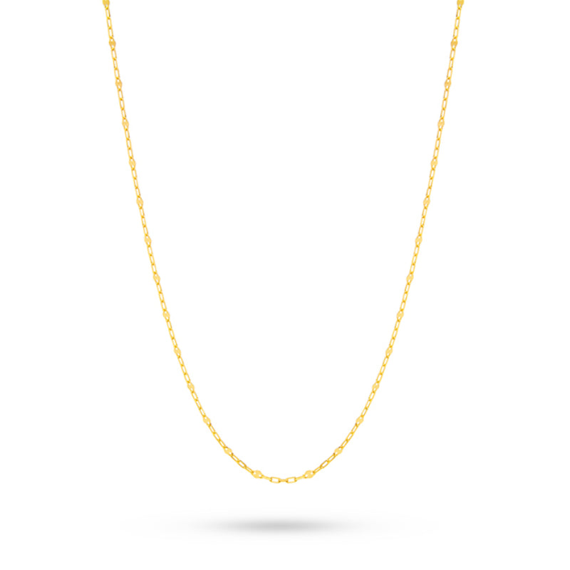 Gold Diamantschliff Ankerkette 1.3mm