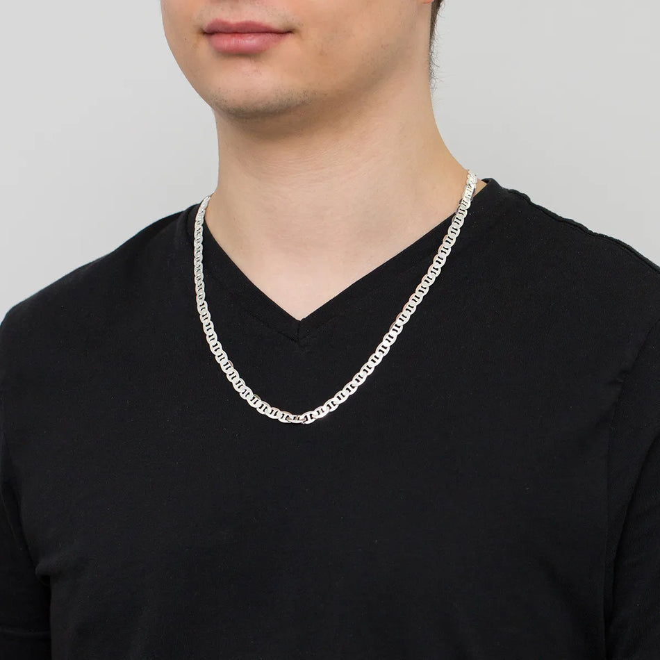 Herren Silber Guccikette 6.5mm