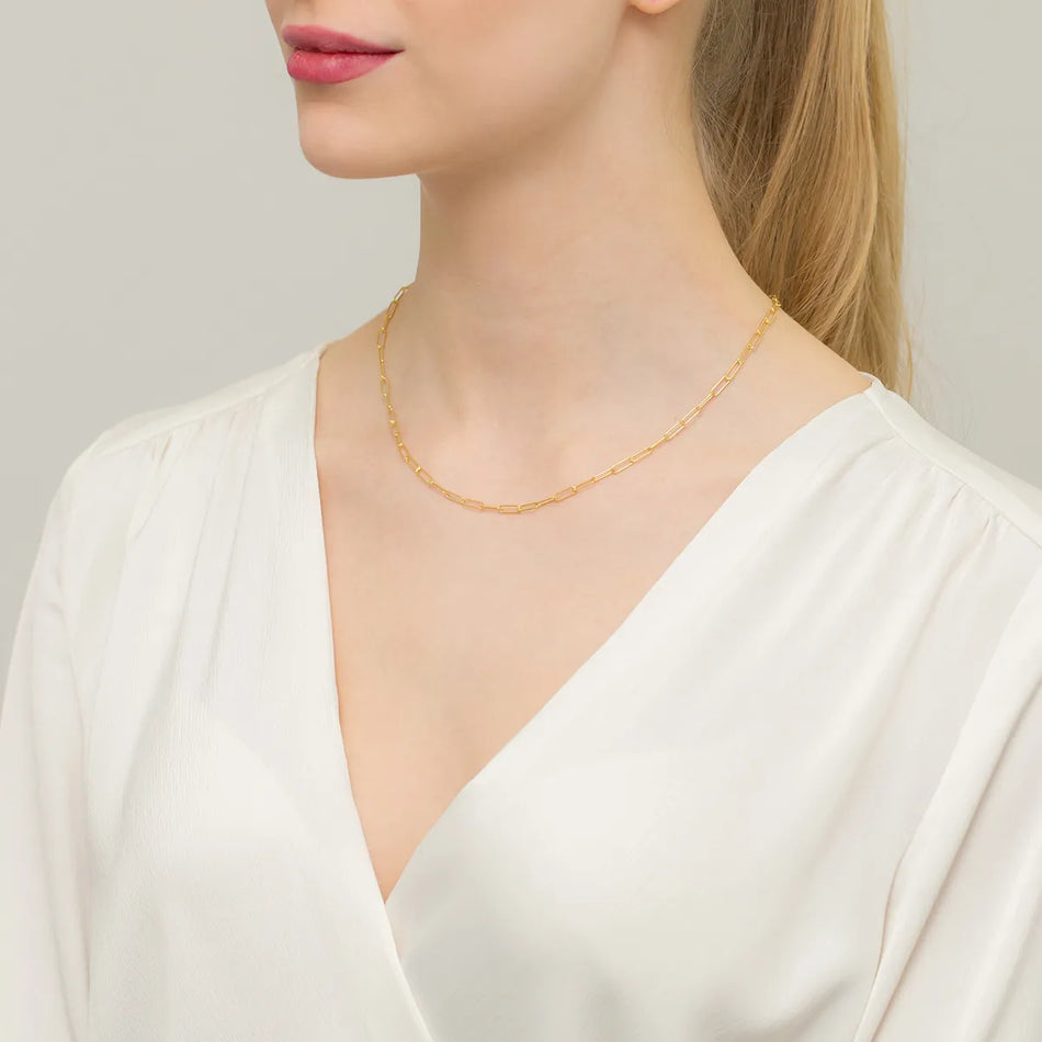 Pozlacený Stříbrný Kotvový řetízek 3.0mm