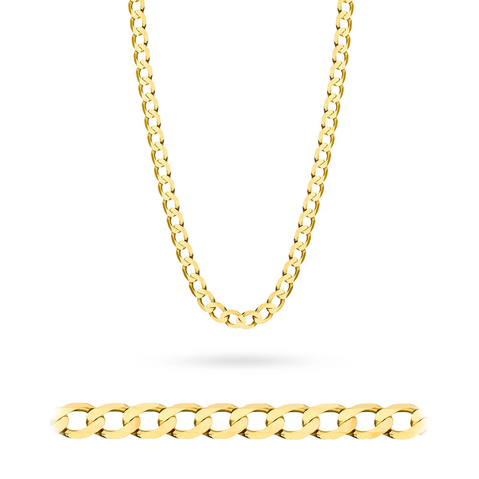 Men's Heavy Gold Curb Chain 7.3mm