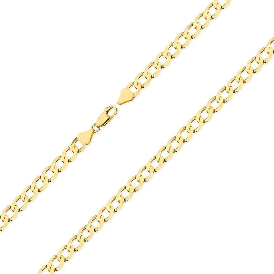 Men's Heavy Gold Curb Chain 7.3mm