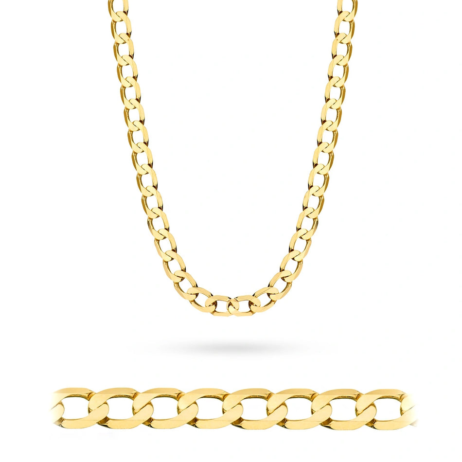 Men's Heavy Gold Curb Chain 8.0mm