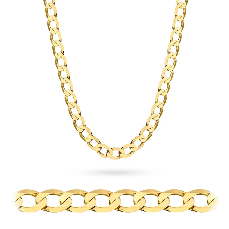 Men's Heavy Gold Curb Chain 8.7mm